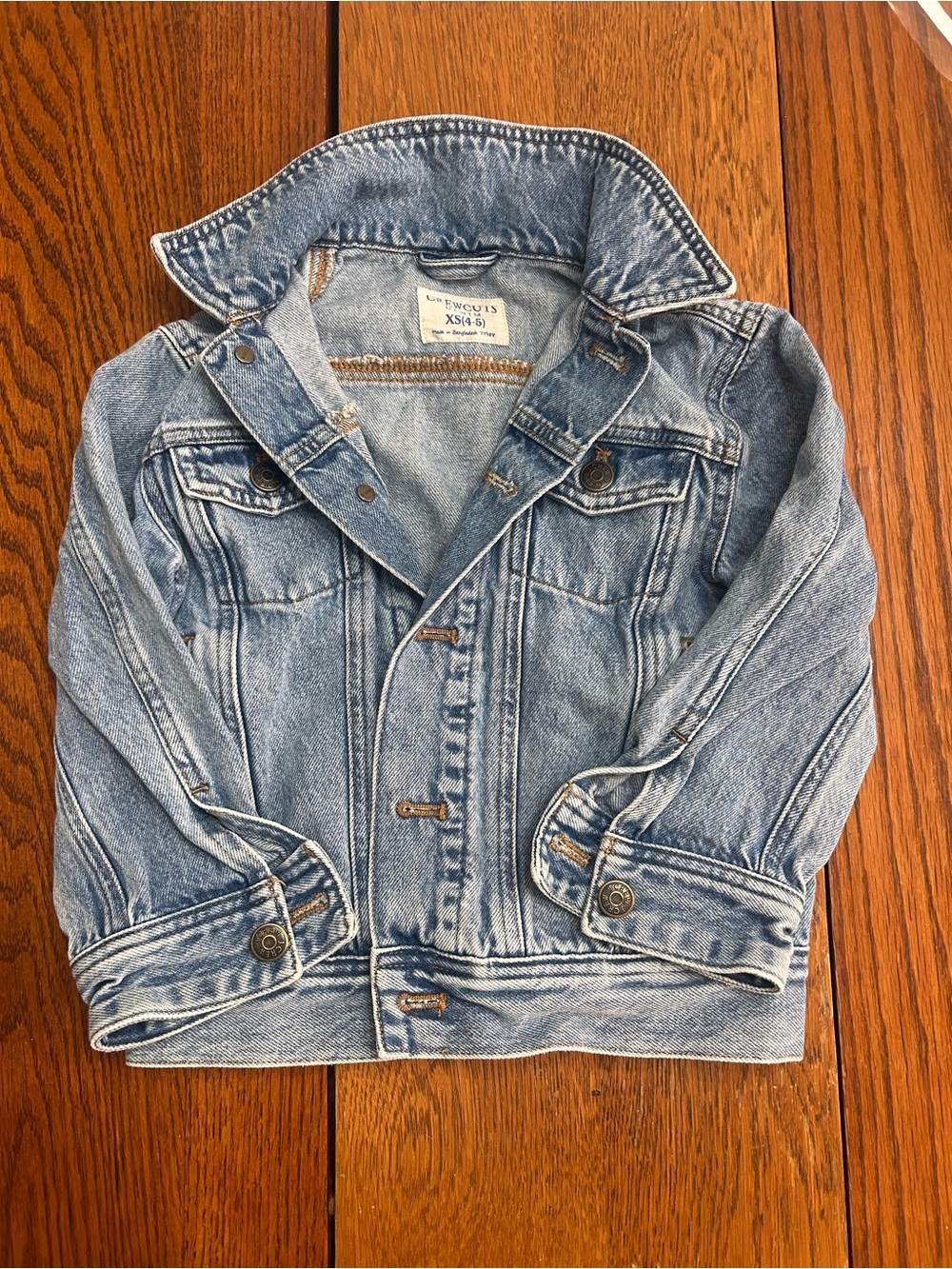 J. Crew Kids Light Blue Denim Trucker Jacket